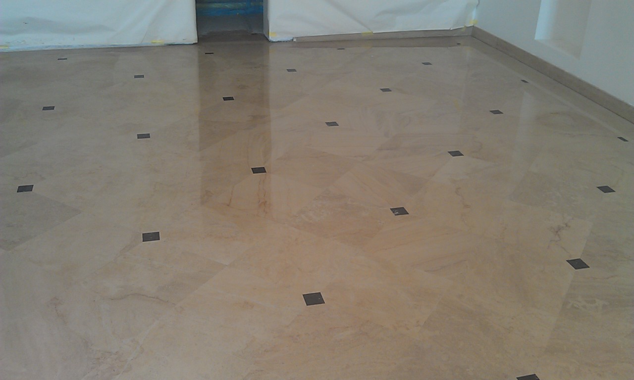 Crema Marfil Marble Floor